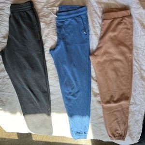 LOT! Size Small Sweatpants / joggers high wasted, three pairs various brands!